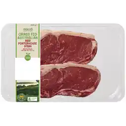 Woolworths Australian Macro Grass Fed Beef Porterhouse Steaks offer