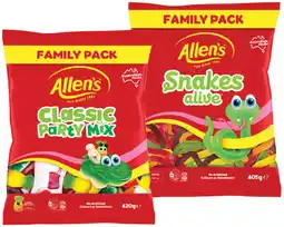 IGA Allen’s Lollies Family‑420g Selected Varieties offer