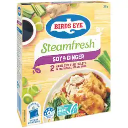 Woolworths NEW Birds Eye Steamfresh Fish Soy & Ginger offer