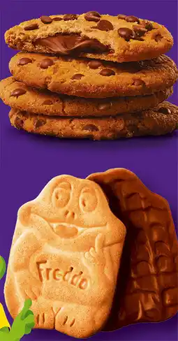 IGA Cadbury Cookies 156g or Freddo Milk Chocolate Biscuits 167g Selected Varieties offer