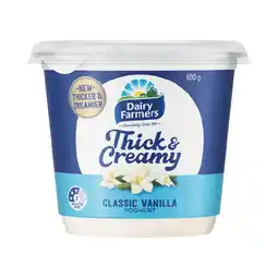 Woolworths Dairy Farmers Thick & Creamy Yoghurt offer