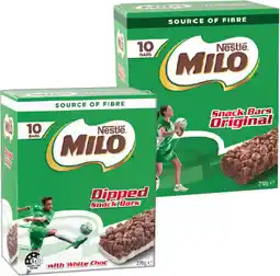 IGA Nestlé Milo Snack Bars Selected Varieties offer