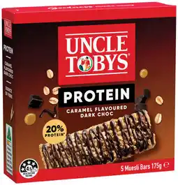IGA Uncle Tobys Protein Bars 5 Pack or Le Snak 6 Pack Selected Varieties offer