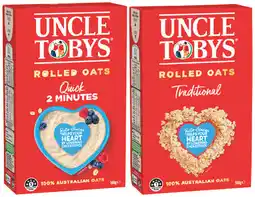 IGA Uncle Tobys Traditional or Quick Rolled Oats 500g offer
