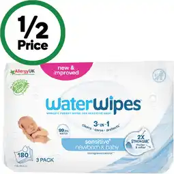Woolworths WaterWipes Baby & Newborn Sensitive Wipes offer