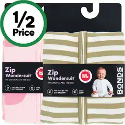 Woolworths Bonds Zip Wondersuit – Assorted offer
