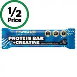 Woolworths Famous Nutrition Protein + Creatine Bar offer