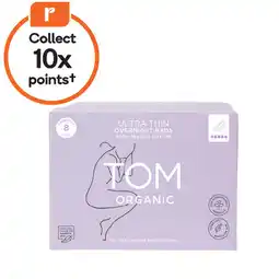 Woolworths TOM Organic Ultra Thin Overnight Pads offer
