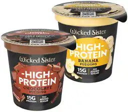 IGA Wicked Sister High Protein Pudding Selected Varieties offer