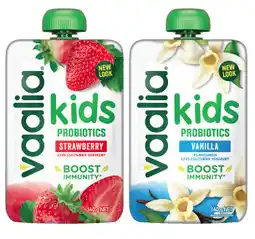 IGA Vaalia Kids Probiotics Yoghurt Selected Varieties offer