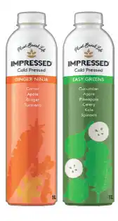 IGA Impressed Cold Pressed Juice Selected Varieties offer