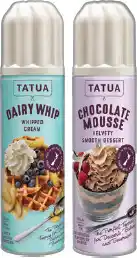 IGA Tatua Dairy Whip Whipped Cream or Chocolate Mousse 250g offer