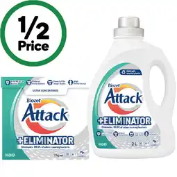 Woolworths Biozet Attack Plus Liquid 2 Litre or Powder 2 kg offer