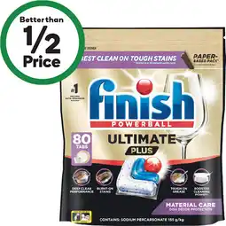Woolworths Finish Ultimate Plus Material Care Dishwasher Tablets offer