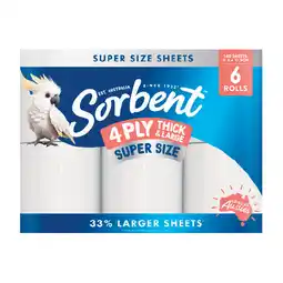 Woolworths Sorbent Thick & Large Toilet Tissue offer