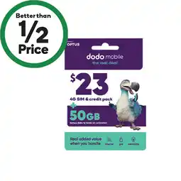 Woolworths Dodo $23 Starter Pack‡ offer