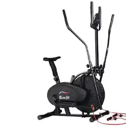 Woolworths Everfit Exercise Bike 5 in 1 Elliptical Cross Trainer Home Gym Indoor Cardio offer