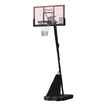 Woolworths Everfit 3.05M Basketball Hoop Stand System Adjustable Height Portable Red Pro offer