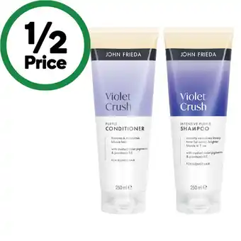 Woolworths John Frieda Shampoo or Conditioner 250ml offer