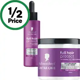Woolworths Schwarzkopf Extra Care Full Hair Protect Scalp Serum 95ml or Anti-Breakage Mask 240ml offer