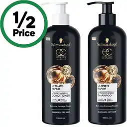 Woolworths Schwarzkopf Extra Care Shampoo or Conditioner 950ml offer