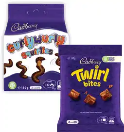Coles Cadbury Chocolate Bites or Balls 120g-142g offer