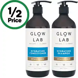 Woolworths Glow Lab Shampoo or Conditioner 600ml offer