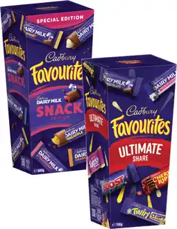 Coles Cadbury Favourites-700g offer