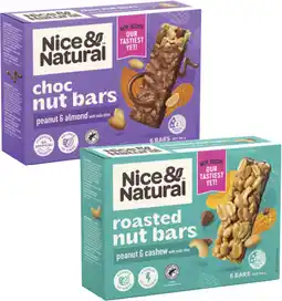 Coles Nice & Natural Nut Bars-192g offer