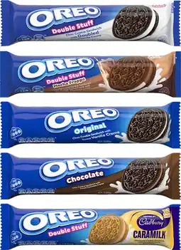 Coles Oreo Creme Cookies-140g offer