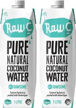 Coles Raw C Coconut Water offer