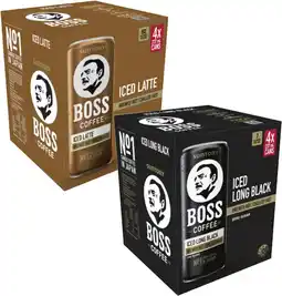 Coles Boss Iced Coffee offer