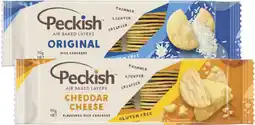 Coles Peckish White Rice Crackers offer