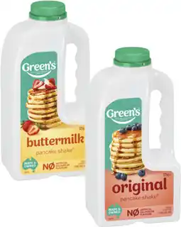 Coles Green's Pancake Shake-375g offer