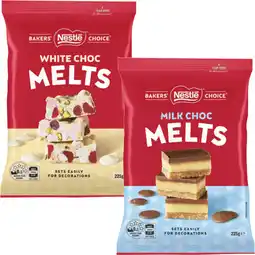 Coles Nestlé Baker's Choice Baking Chocolate Melts offer