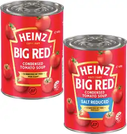 Coles Heinz Big Red Tomato Soup offer