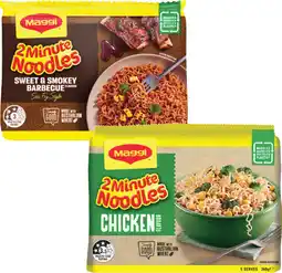 Coles Maggi 2 Minute Noodles 345g-380g offer