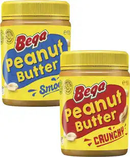 Coles Bega Smooth or Crunchy Peanut Butter 470g offer