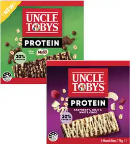 Coles Uncle Tobys Protein Bars offer
