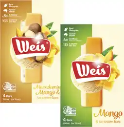 Coles Weis Frozen Dessert Bars-6 Pack 264mL-280mL offer