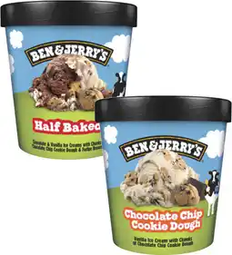 Coles Ben & Jerry's Frozen Dessert Tub-458mL offer