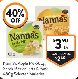 Foodworks Nanna's Apple Pie offer