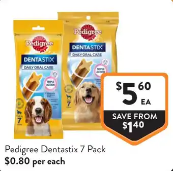 Foodworks Pedigree Dentastix offer