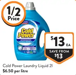 Foodworks Cold Power Laundry Liquid offer