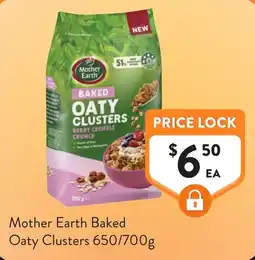 Foodworks Mother Earth Baked Oaty Clusters offer