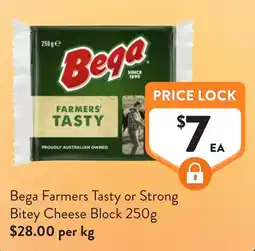 Foodworks Bega Farmers Tasty Bitey Cheese Block offer