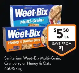 Foodworks Sanitarium Weet-Bix Multi-Grain offer