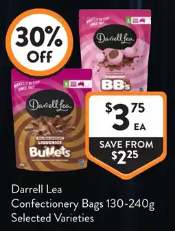 Foodworks Darrell Lea Confectionery Bags Selected Varieties offer