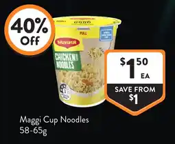 Foodworks Maggi Cup Noodles offer