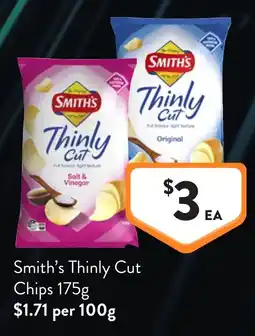 Foodworks Smith's Thinly Cut Chips offer